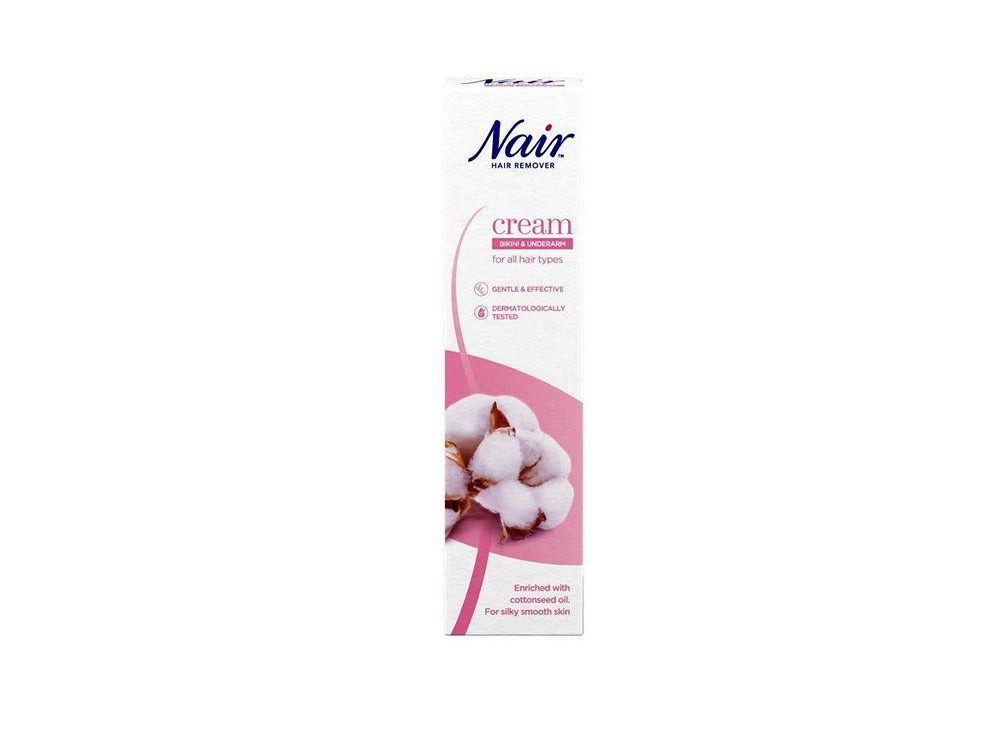Nair Cream Hair Remover Bikini & Underarm Enriched With Cottonseed Oil 90 ml