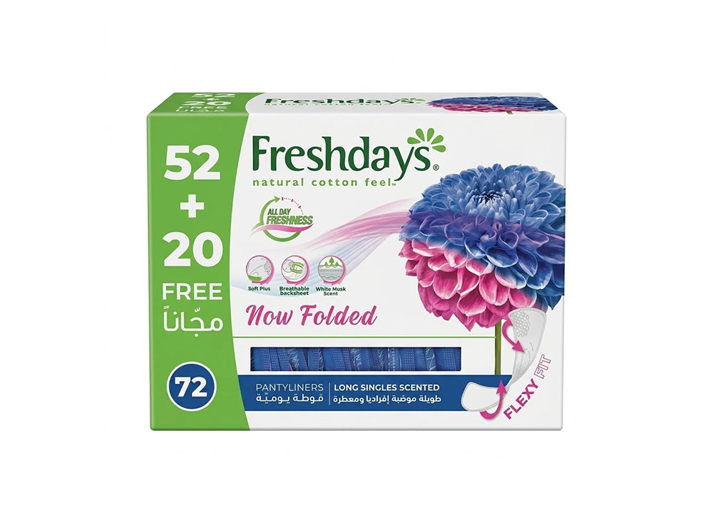 Freshdays Long Singles Pantyliners 70 pieces