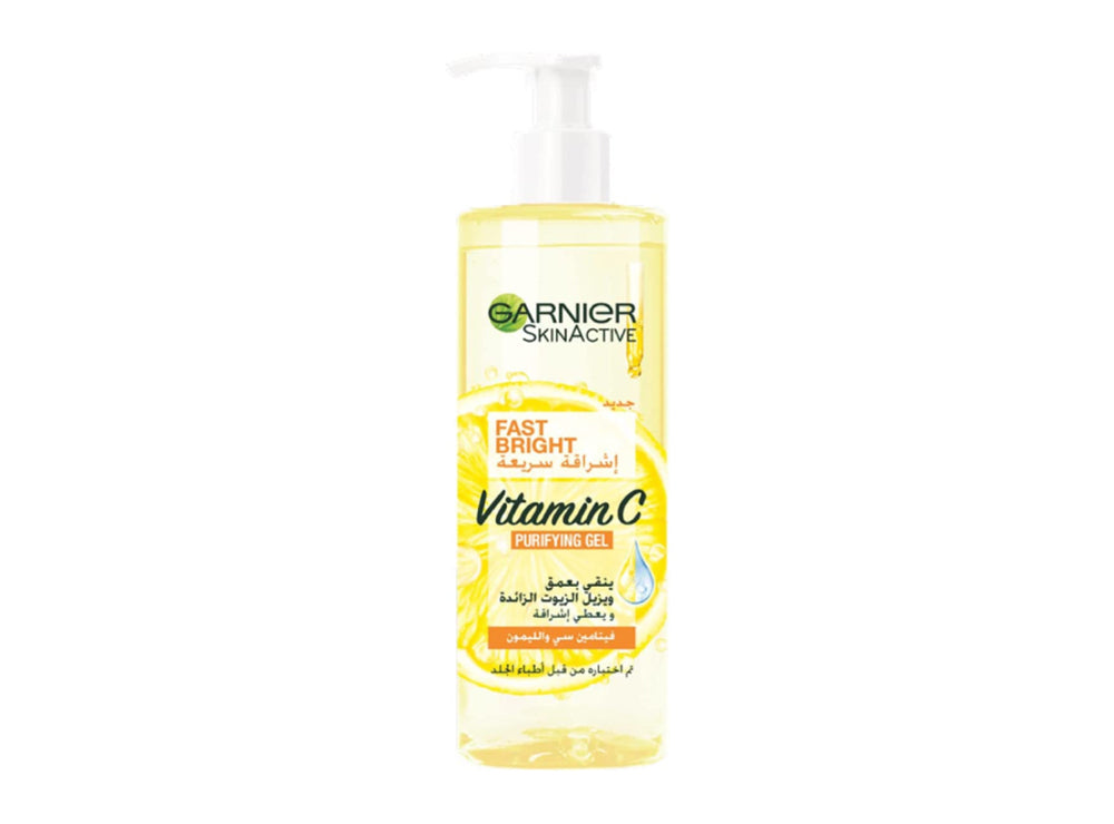Garnier Fast Bright Face Wash Pump Bottle 400 ml