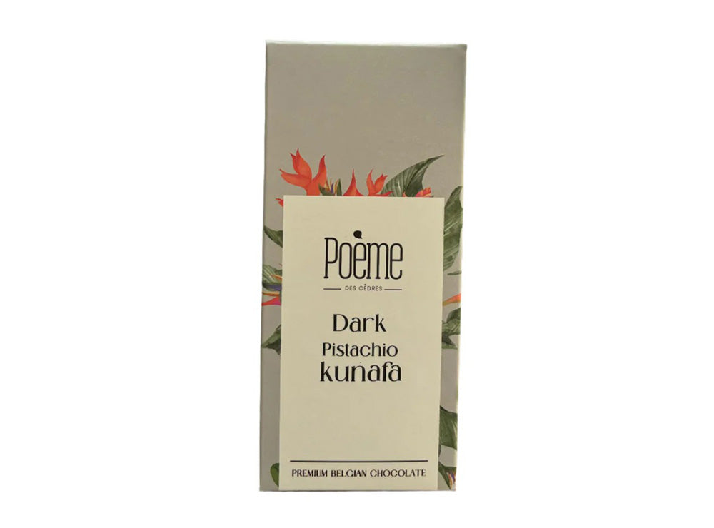 Poeme Pistachio Kunafa Bar Dark Chocolate 100 g