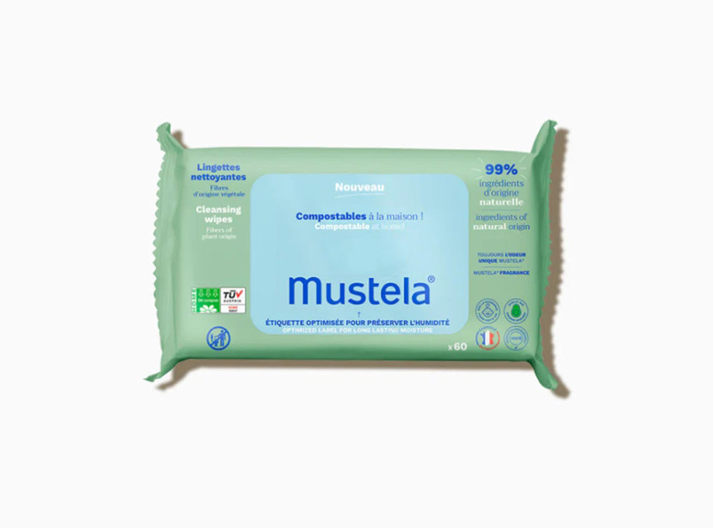 Mustela Lingette Visage Green 60 pieces