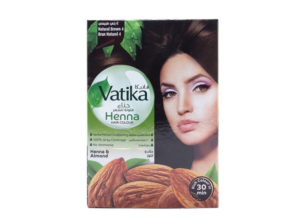 Vatika Henna Hair Color Natural Brown 4