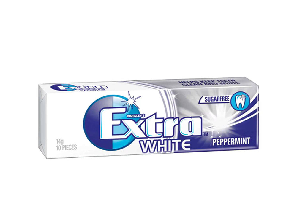 Extra Gum White Peppermint Sugar Free 10 pieces