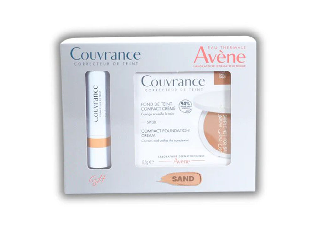 Avene Kit Couvrance Foundation Compact 1.1 Natural Spf30 + Free Correcteur 8.5 g