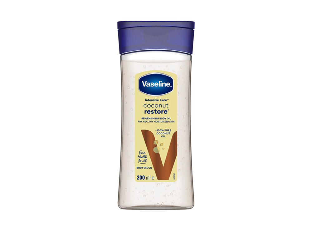 Vaseline Body Gel Oil Replenishing Coconut Restore 200 ml