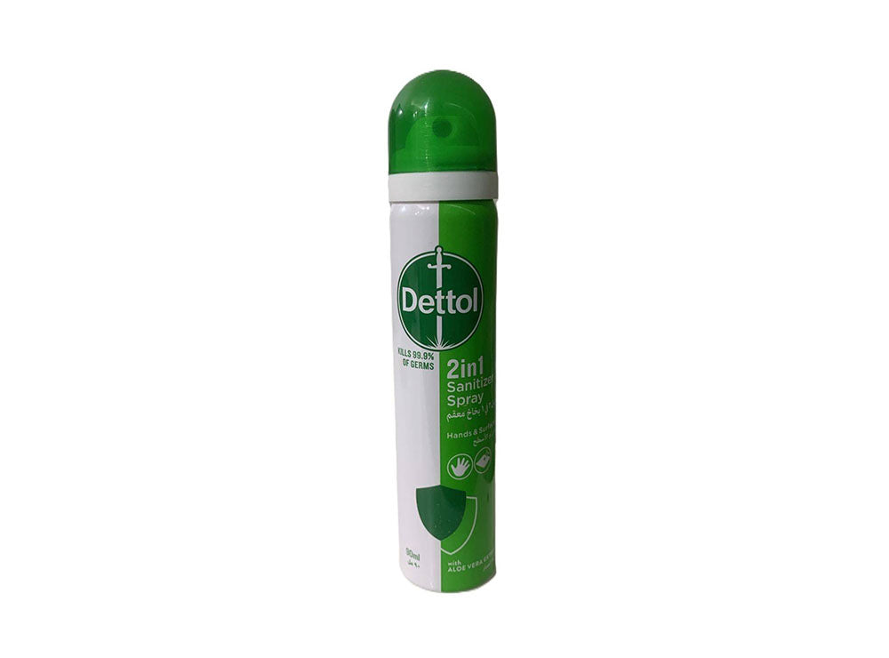Dettol 2In1 Hand Sanitizer & Surface Spray 90 ml