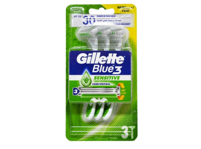 Gillette Blue 3 Sensitive 3 Razors