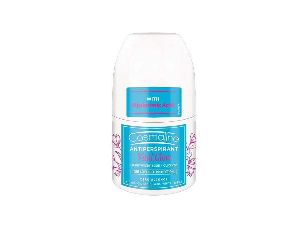 Cosmaline Deo Roll On Vital Glow Zero Alcohol For Women 50 ml