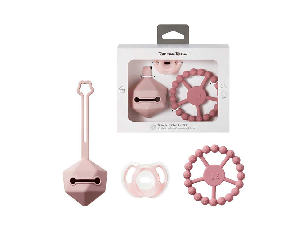 Tommee Tippee Silicone Comfort Gift Set Pink