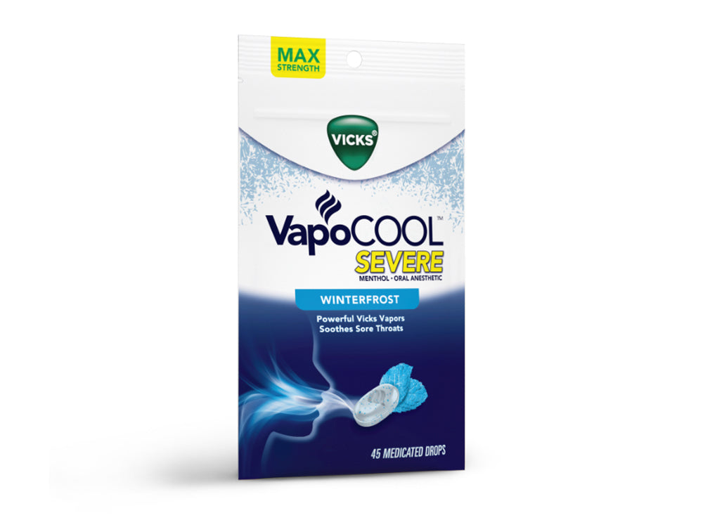Vicks Vapocool Menthol Drops 18 pieces