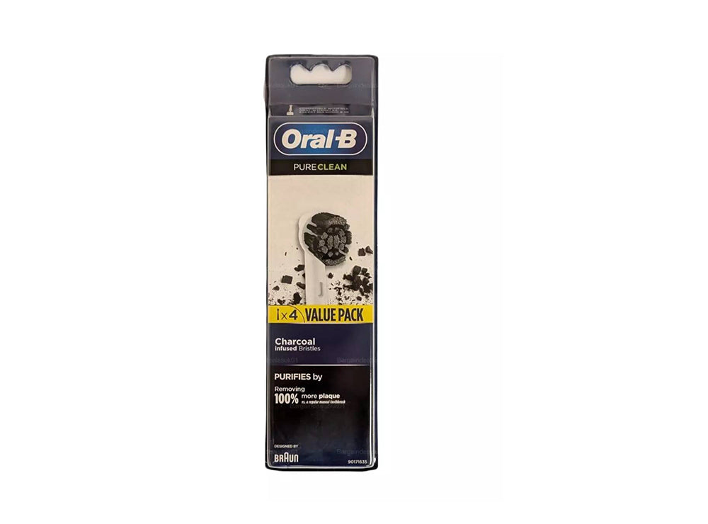 Oral B Electric Toothbrush Charcoal Heads Refill 4 pieces