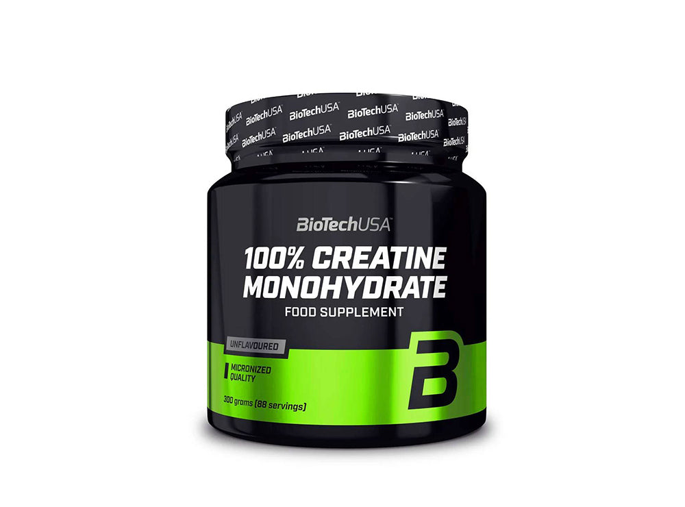 Biotech Usa 100% Creatine Monohydrate Unflavored Powder 3.4G Per Serving 300 g