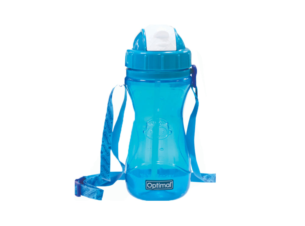 Optimal Silicone Straw Bottle Blue 12M+ 2009 500 ml