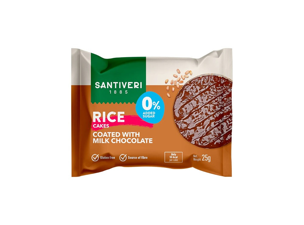 Santiveri Ricecake Coated With Milk Choco 25 g
