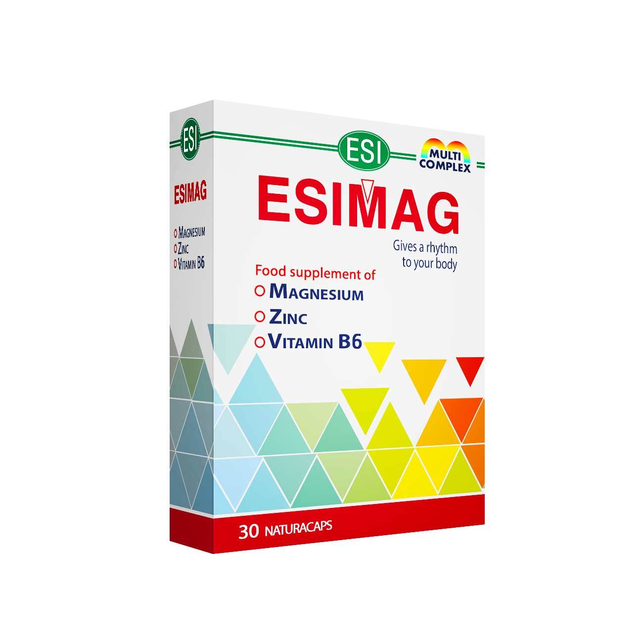 Esimag Mg, Zinc & B6 30 capsules