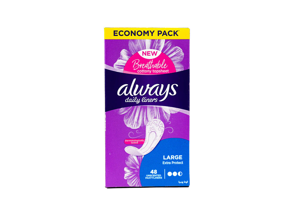 Always Daily Liners Large 48 pieces