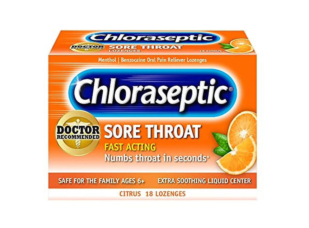 Chloraseptic Citrus 18 lozenges