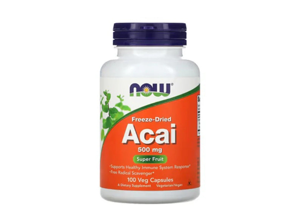 Now Acai 500Mg 100 capsules