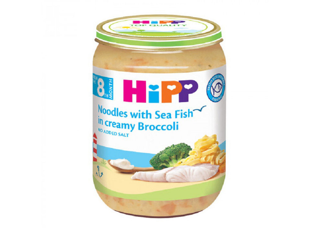 Hipp Noodles With Sea Fish & Broccoli 8M 220 g