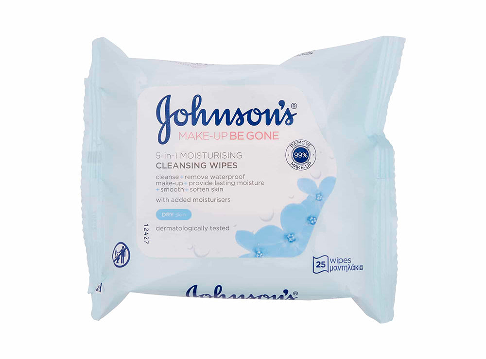 Johnson's Make Up 25 Cleansing Wipes Dry Skin 25 pieces