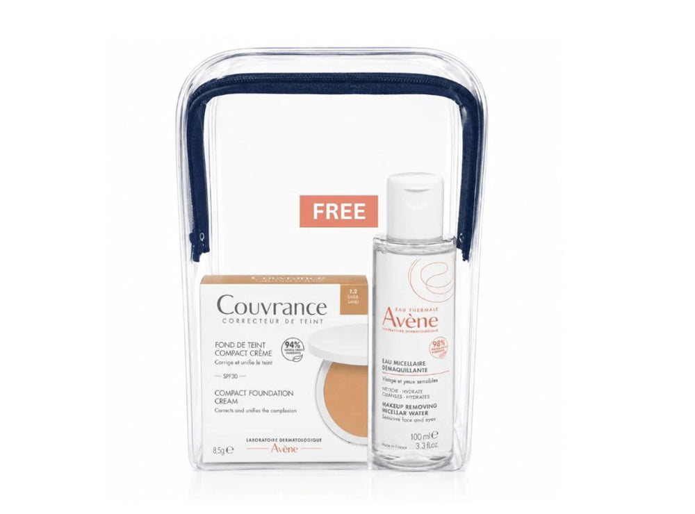 Avene Couvrance Foundation Compact 1.2 Sable Spf30 & Free Eau Micellaire