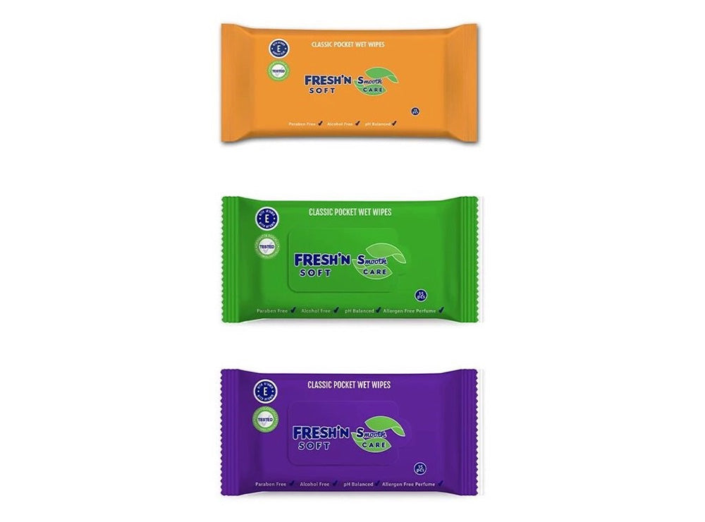 Fresh'N Soft Pocket Wipes 15 pieces