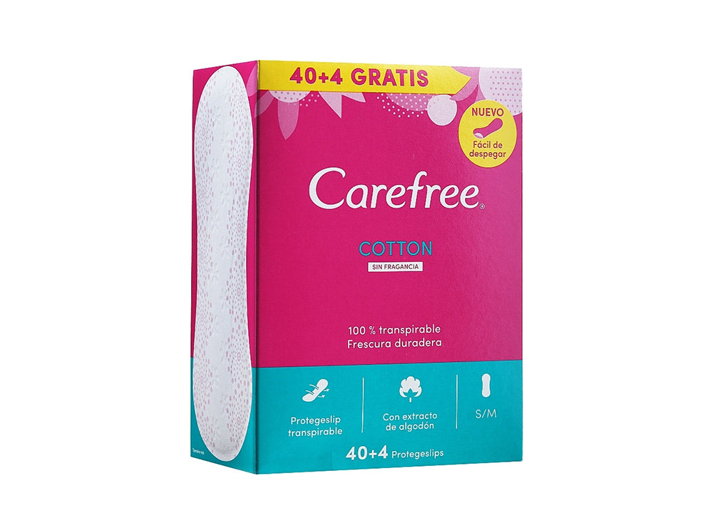 Carefree Cotton S/M 44 pieces