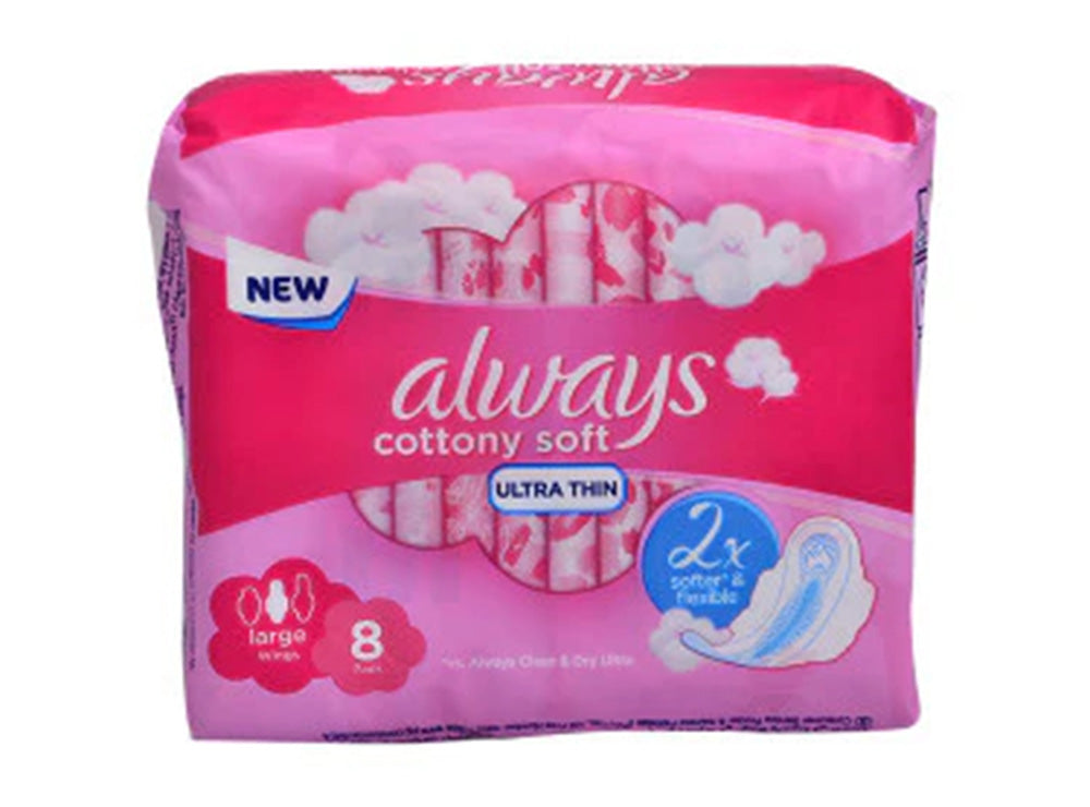 Always Ultra Sens Long Pink With Wings 8 pieces