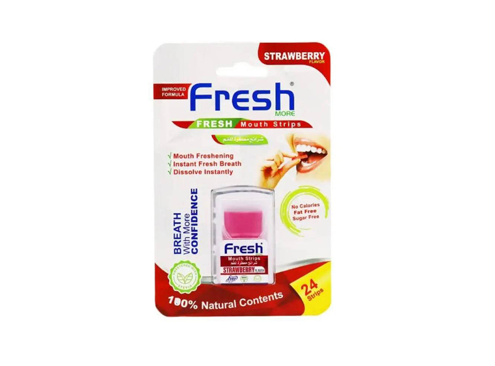 Fresh Mouth Strips Strawberry Flavor 24 pieces