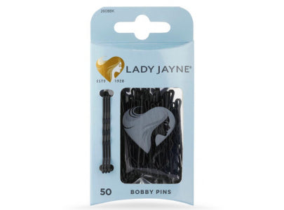 Lady Jayne Bobby Pins Black 50 tabs