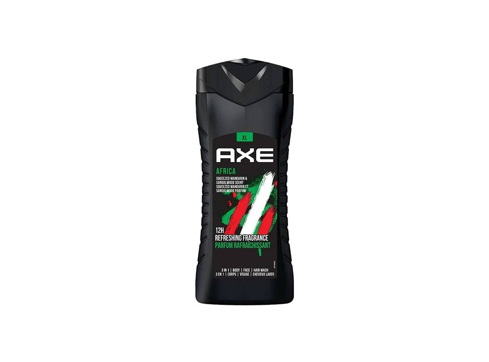 Axe 3In1 Body Face Hair Wash Africa 400 ml
