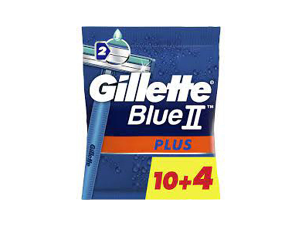 Gillette Blue 2 Plus 10+4 14 pieces