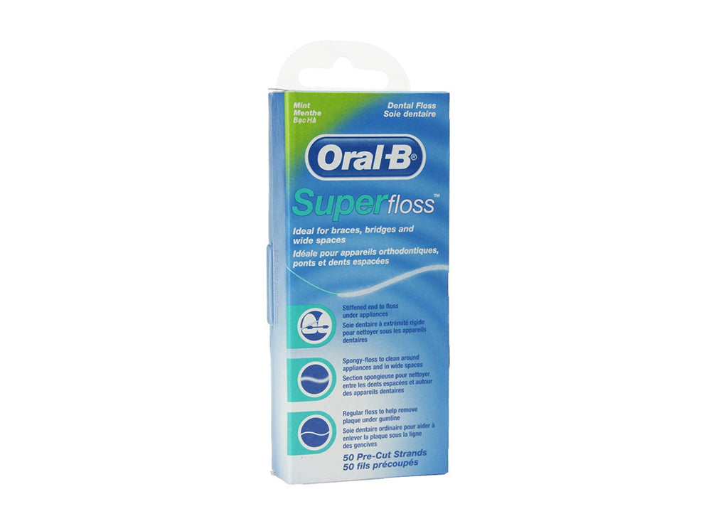 Oral B Super Floss 50 Loose Threads 1 piece