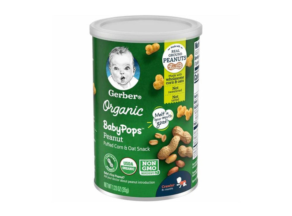 Gerber Organic Grain & Grow Puffs Peanuts 35 g