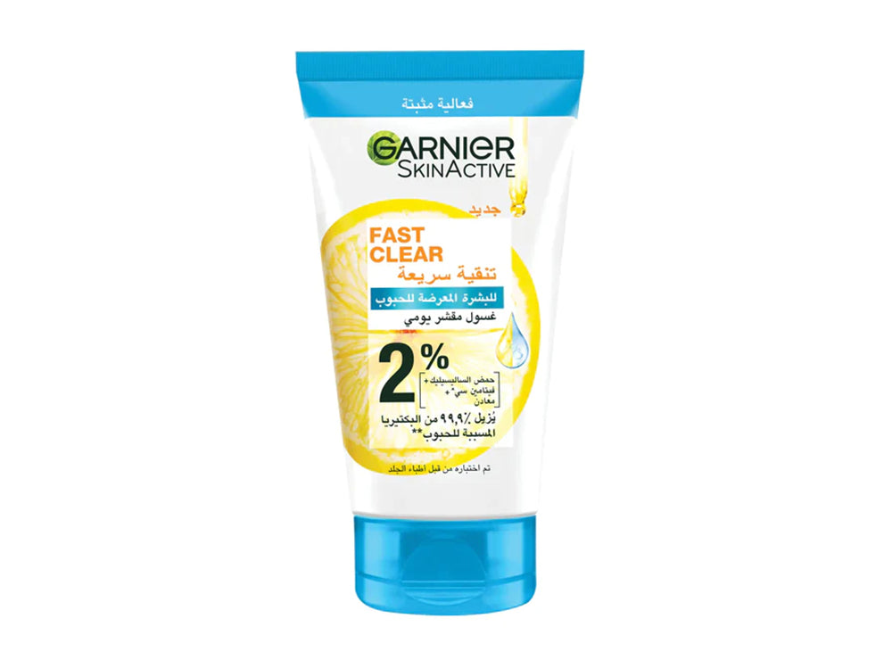 Garnier Fast Clear Anti Acne Exfoliating Wash 3In1 150 ml