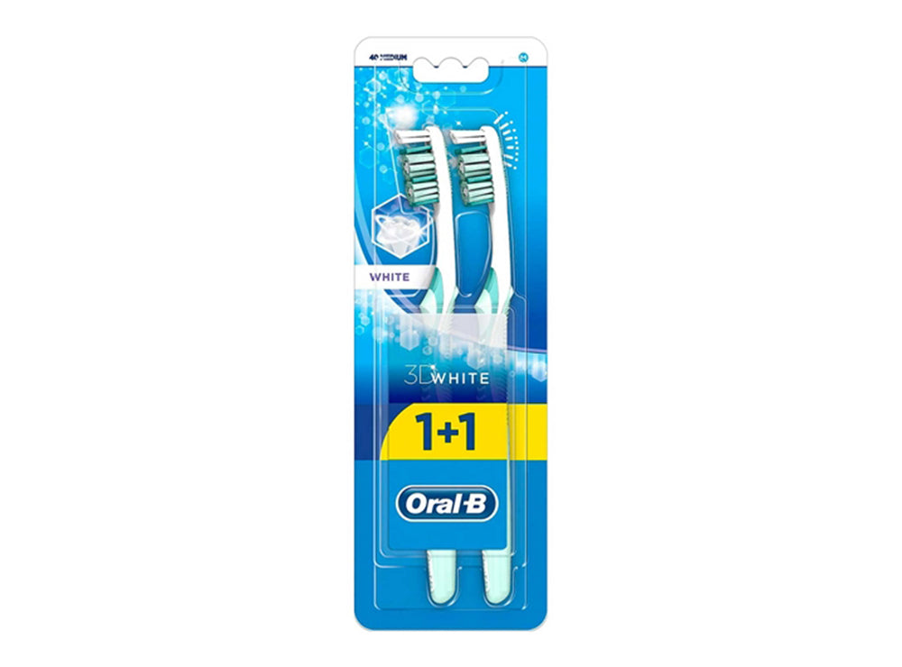 Oral B TB 3D White 1+1 Medium