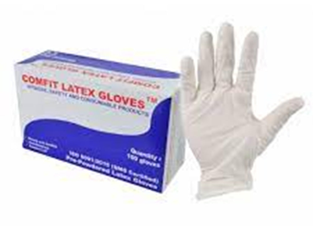 Latex Gloves Large Powdered