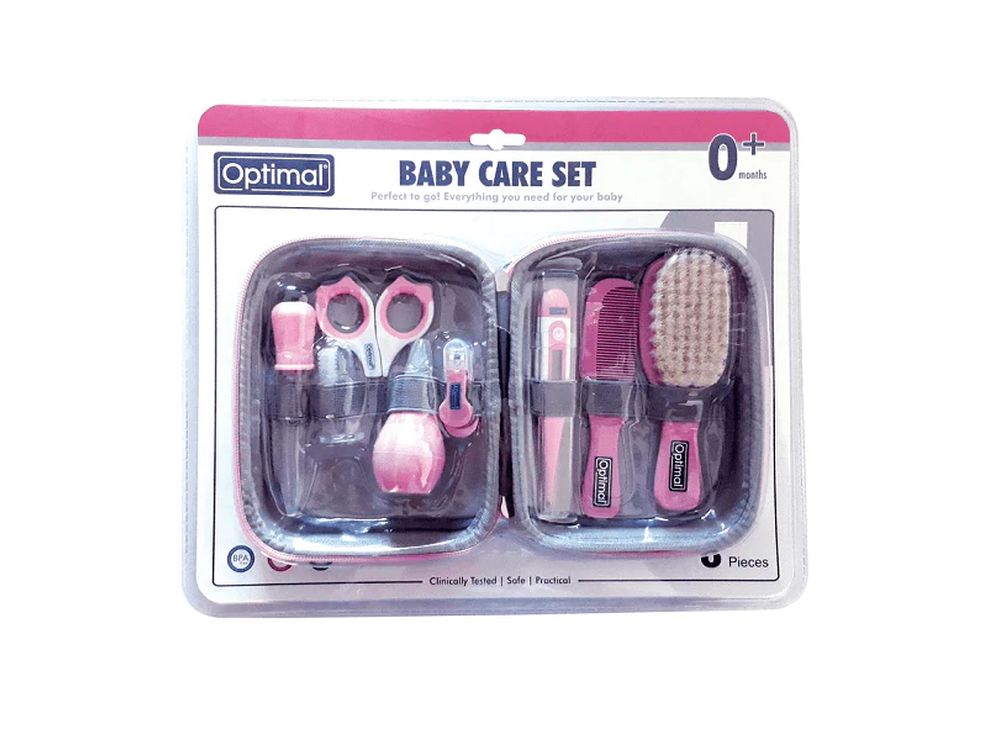 Optimal Baby Care Set Pink 8 pieces