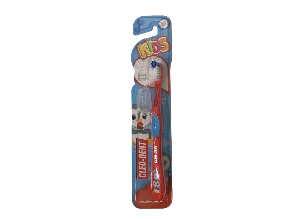 Cleo Dent Kids Tooth Brush Soft Penguin (2-7 Years) 2018