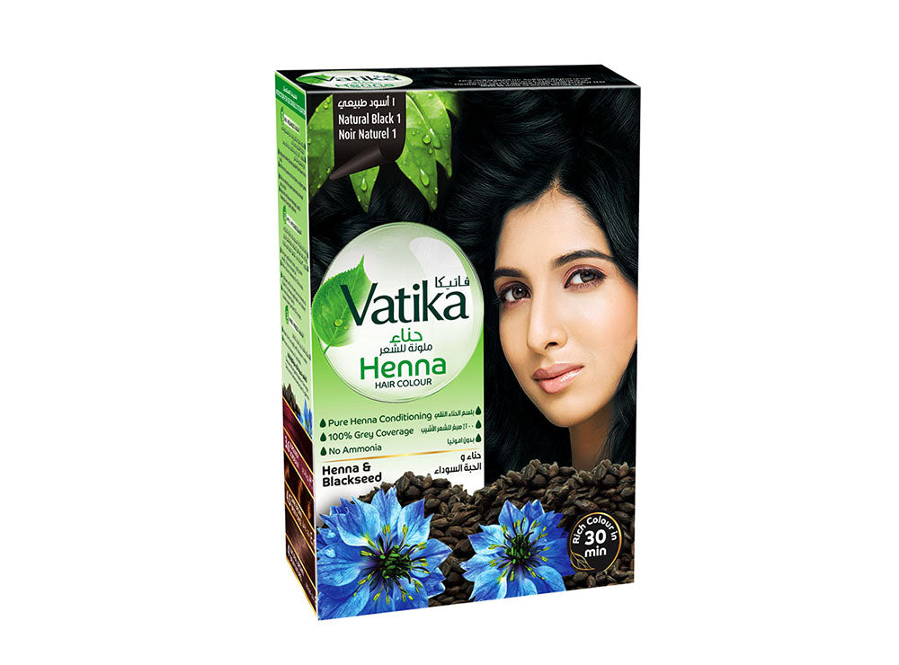Vatika Henna Hair Color Natural Black 1