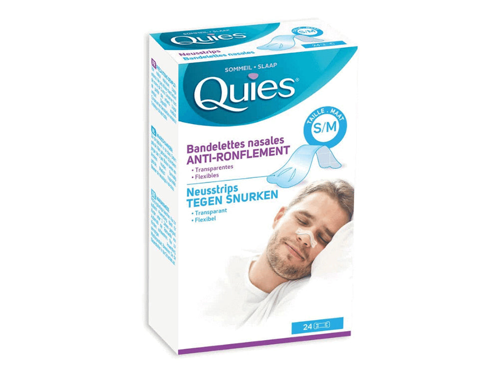 Quies Anti Snoring Nasal Strips Small/Medium 24 pieces