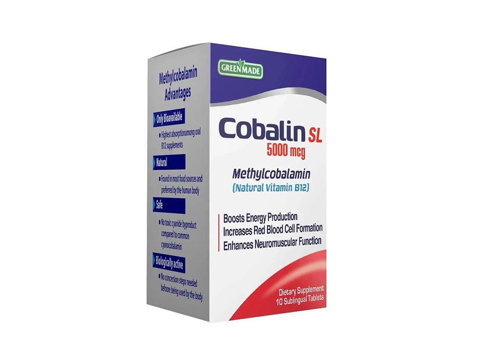 Cobalin Sl 5000Mcg 10 Sublingual Tabs 10 tablets
