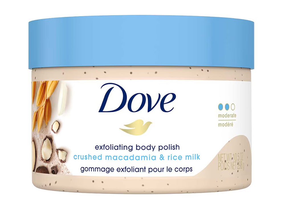 Dove Body Scrub Crushed Macadamia & Rice Milk 298 ml