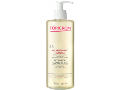 Topicrem Da Gel Nettoyant Surgras 500 ml