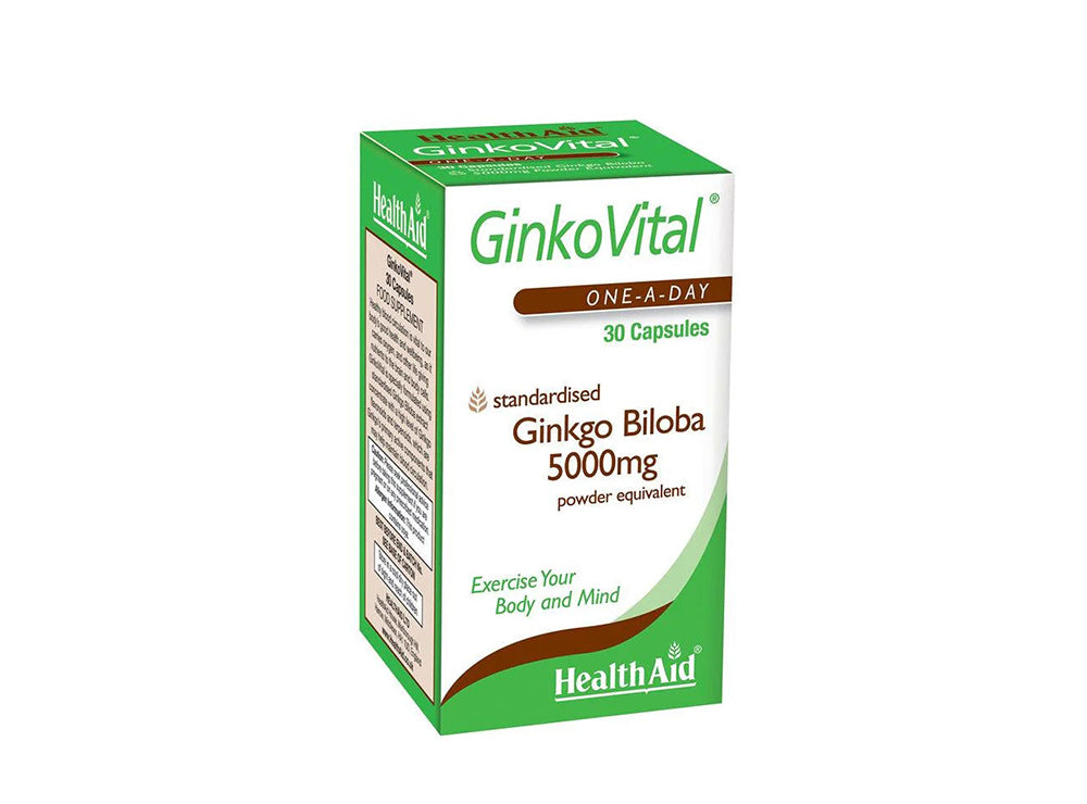 Health Aid Ginkovital (Ginkgo Biloba) 5000Mg 30 capsules