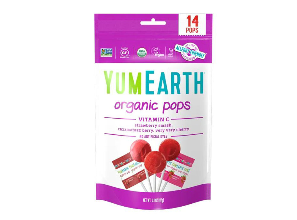 Yum Earth Organic Vit C Pops Box 14 pieces
