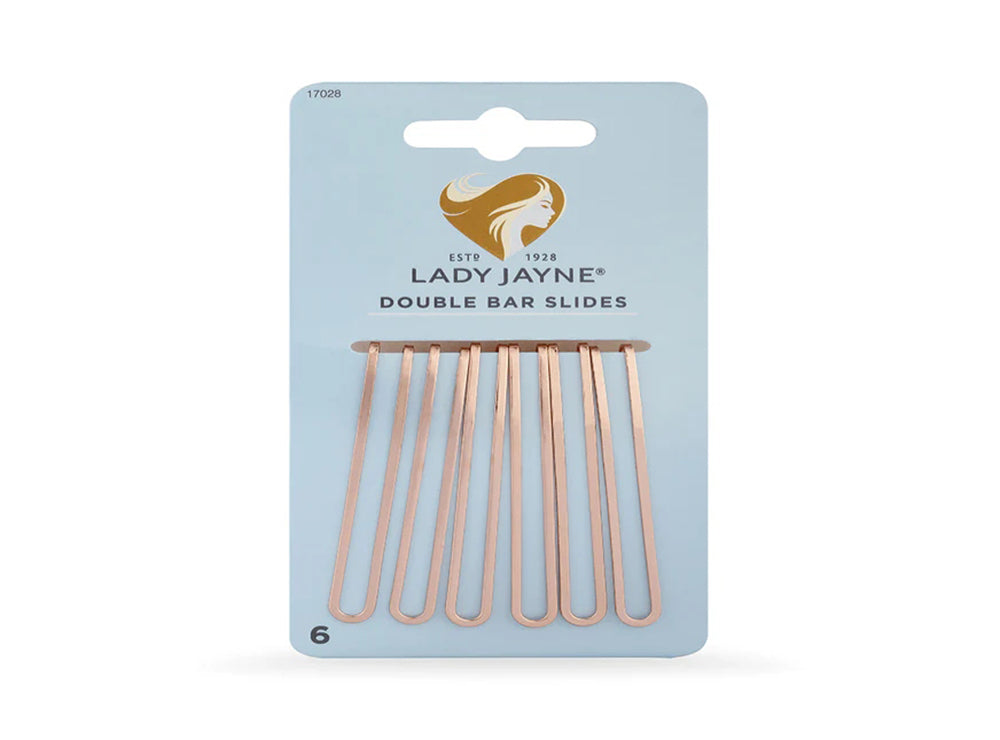Lady Jayne Metallic Double Bar Slides 6 pieces