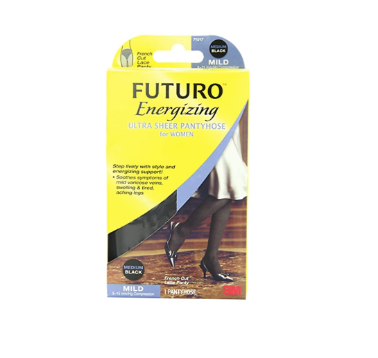 Futuro Sheer Pantyhose Women Black Medium