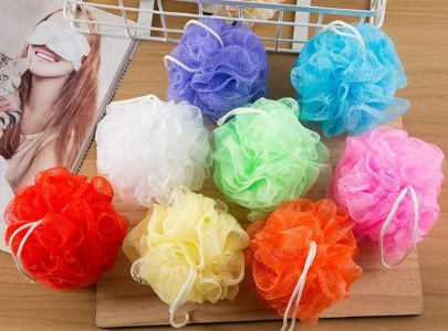 Round Colored Bath Loofah