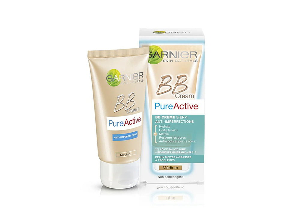 Garnier Pure Active Bb Cream 5In1 Medium 50 ml